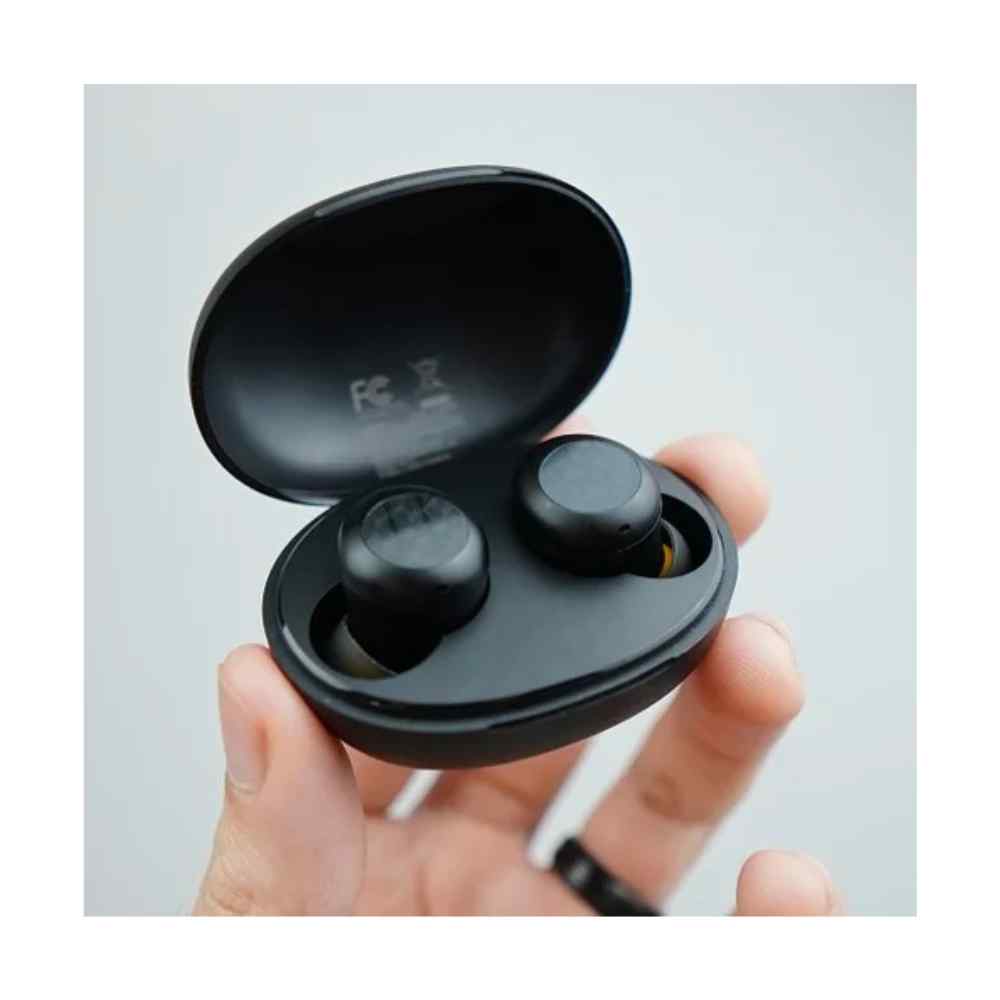 Realme Q2 negro, audifonos inalámbricos, Bluetooth