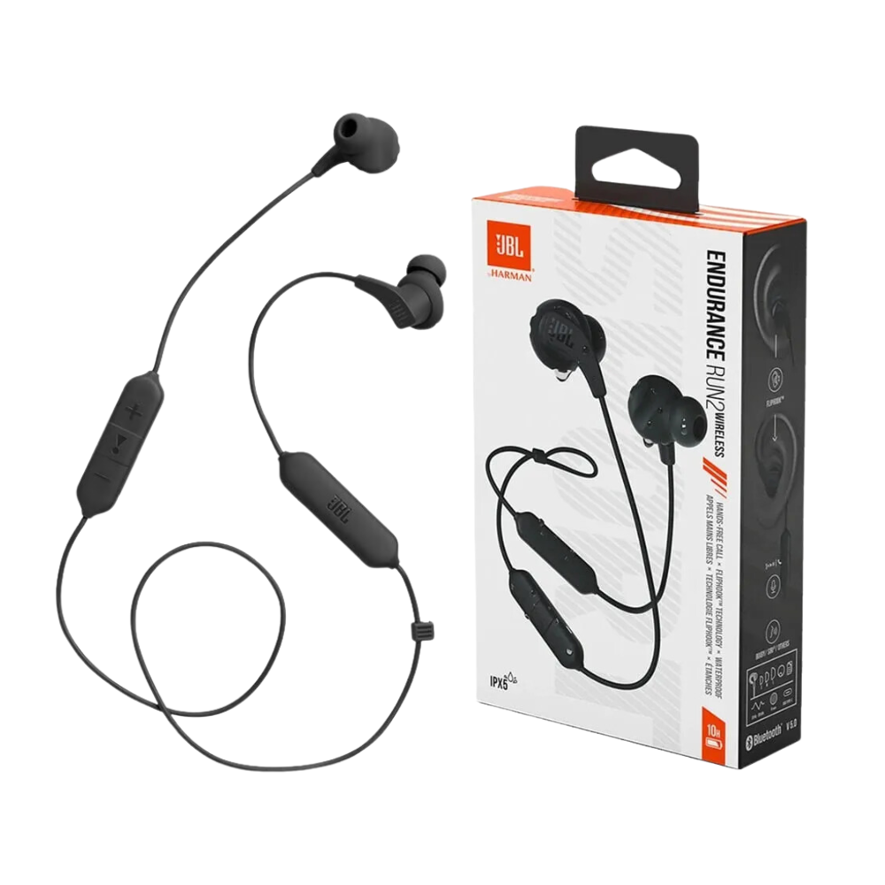 JBL Endurance RUN 2 negro, audifonos inalámbricos, Bluetooh
