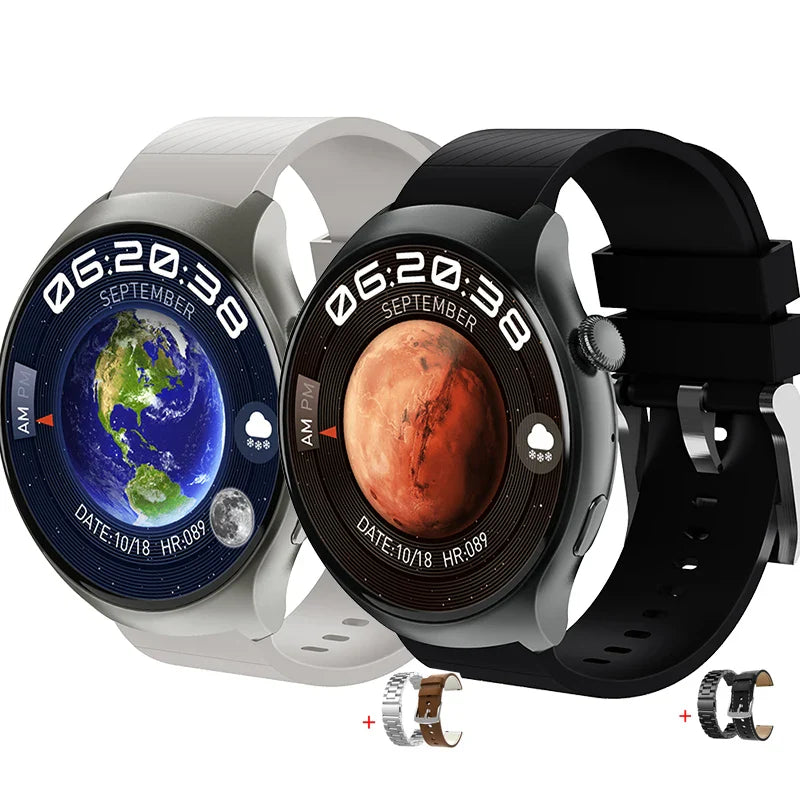 HW6 Max-reloj inteligente, dispositivo con pantalla curva Amoled novedad de 2024