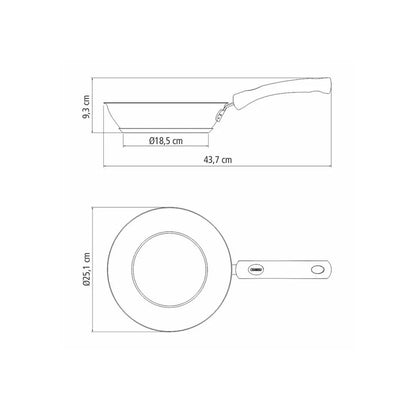 Sartén 24Cm - 2.10 Lt Solar Silicone Tramontina
