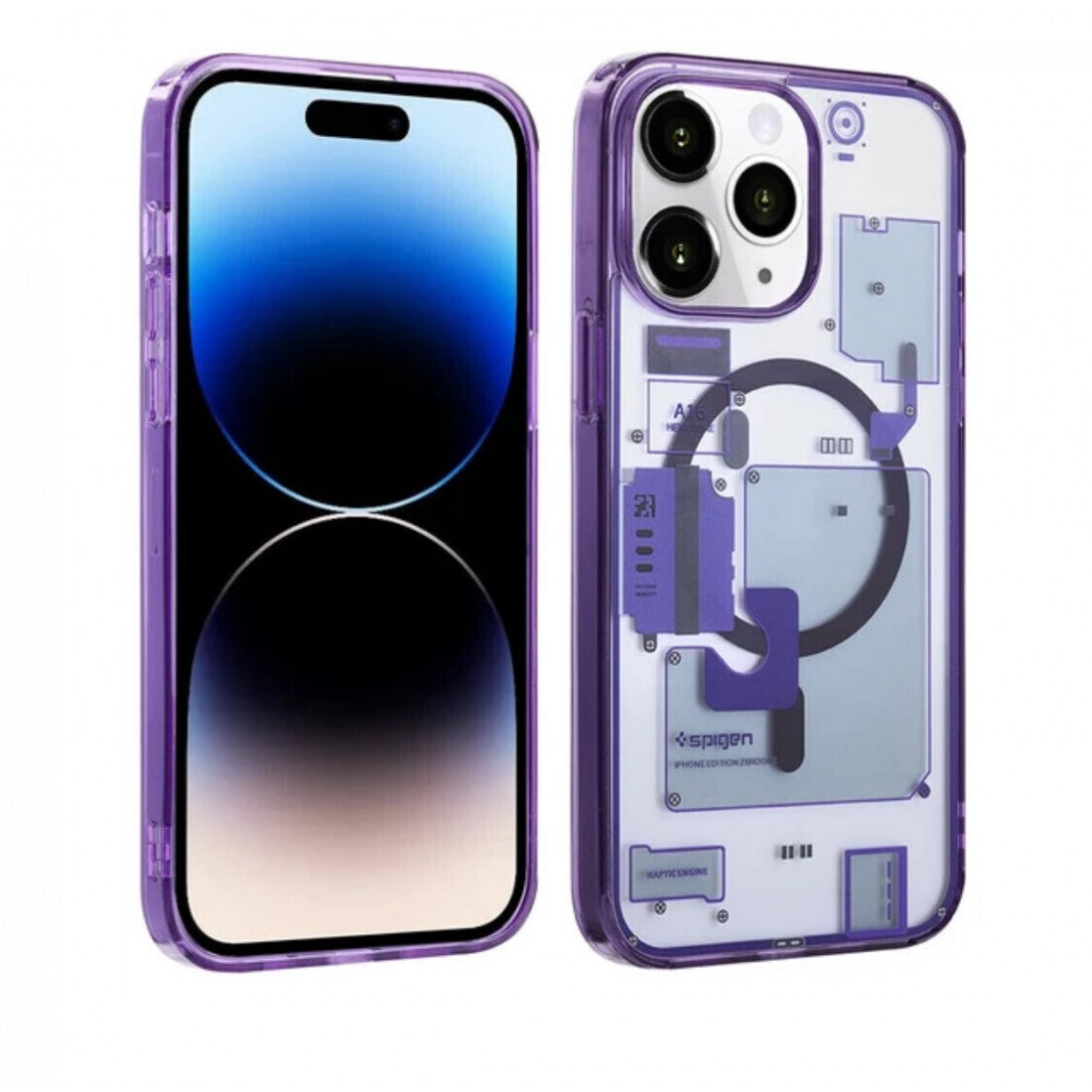 Case Spigen model Ultra Hybrid para iPhone 11/12/13/14/15/Pro/Max