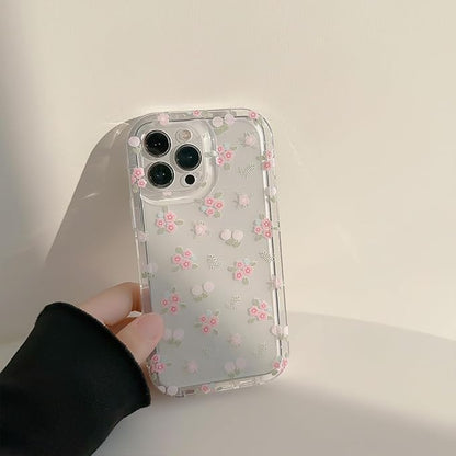 Case Pink Garden para iPhone 11/12/13/14/15 Pro/Max