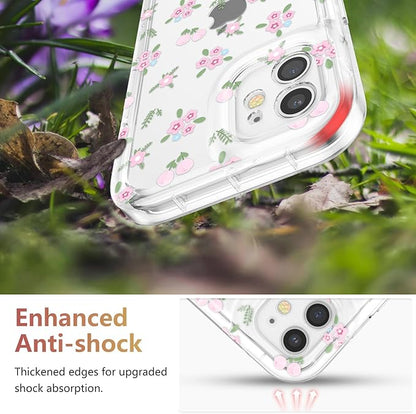 Case Pink Garden para iPhone 11/12/13/14/15 Pro/Max