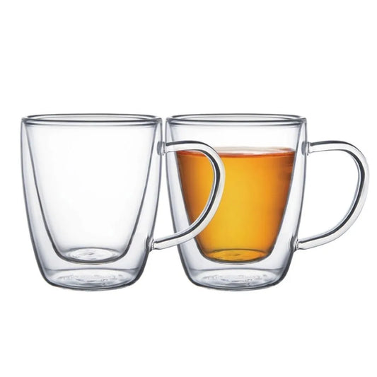 Juego 2 Tazas Vidrio Para Te Y Capuccino 0.27 Lt - Tramontina