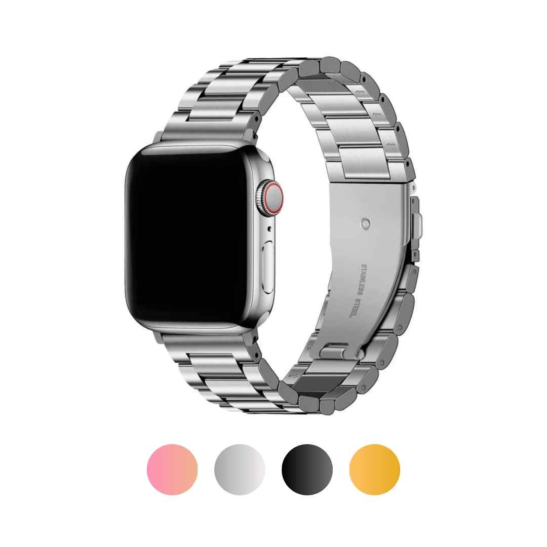 Correa de acero en eslabones para Apple Watch 4/5/6/7/8/9/SE/Ultra