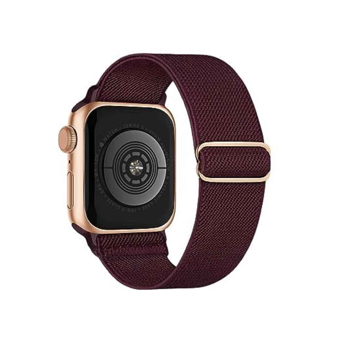 Bandas elásticas de nylon compatibles con Apple Watch 6/5/4/3/2/1 SE