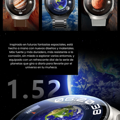 HW6 Max-reloj inteligente, dispositivo con pantalla curva Amoled novedad de 2024