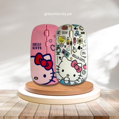 Mouse con diseño inalámbrico 24 GHZ, 1600 DPI - Original Hello Kitty
