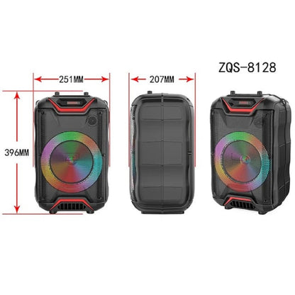 Parlante inalámbrico ZQS 8128, BLUETOOTH LUZ LED
