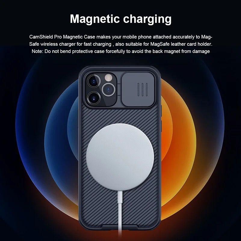 Case Nillkin con protección para cámara para iPhone 15/14/13/Pro/Max
