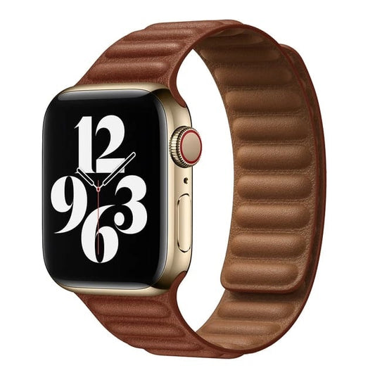 Correa de cuero imantada para Apple Watch Serie 3/4/5/6/7/8/9/10 SE/ Ultra