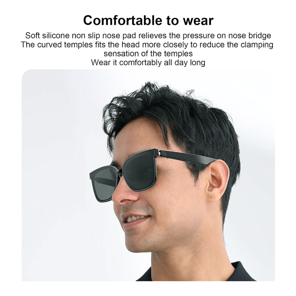 Lentes de sol modernos con audifonos Bluetooth