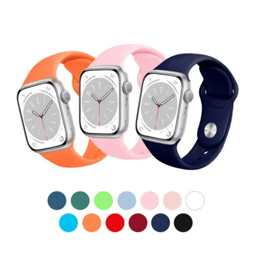 Correa de silicona para Apple Watch Serie 3/4/5/6/7/8/9/10 SE/ Ultra