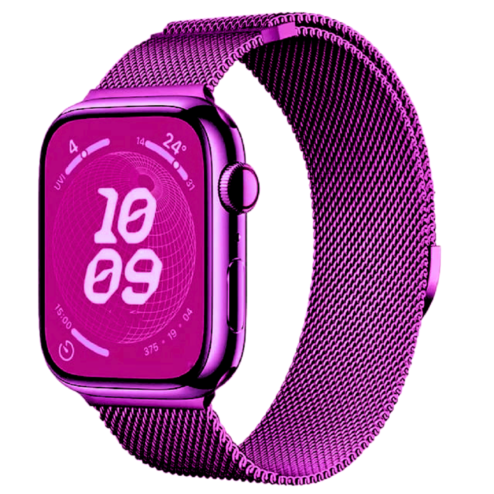 Correa de acero en milanés para Apple Watch 4/5/6/7/8/9/SE/Ultra