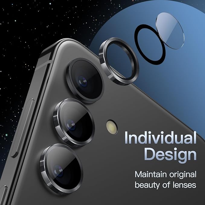Protector de metal tornasol para cámara de S24 Plus/Ultra