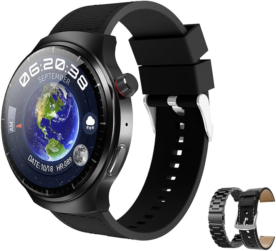 HW6 Max-reloj inteligente, dispositivo con pantalla curva Amoled novedad de 2024